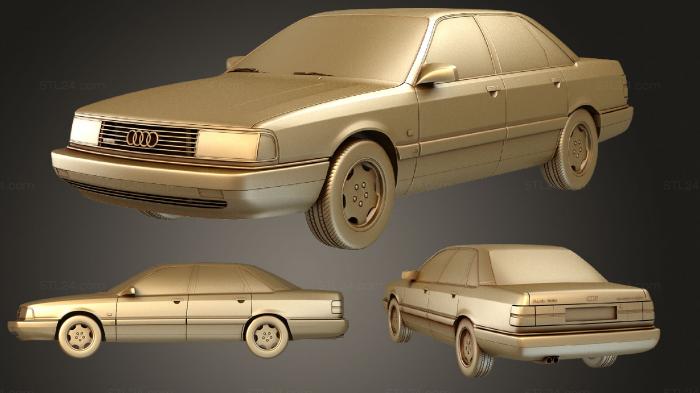 Автомобили и транспорт (Audi 200 (Mk2) (44) седан 1983 года, CARS_0563) 3D модель для ЧПУ станка