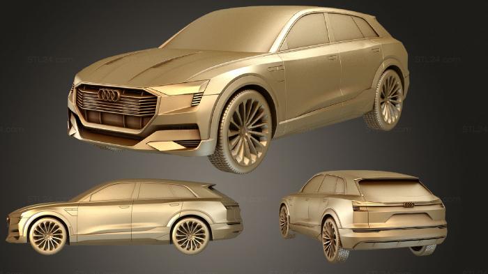 Автомобили и транспорт (Концепт Audi E tron Quattro 2015, CARS_0588) 3D модель для ЧПУ станка