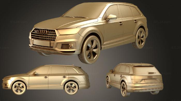 Vehicles (Audi Q7 e tron 2017 set, CARS_0595) 3D models for cnc