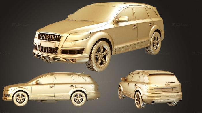 Автомобили и транспорт (Audi q7 психический финал, CARS_0596) 3D модель для ЧПУ станка
