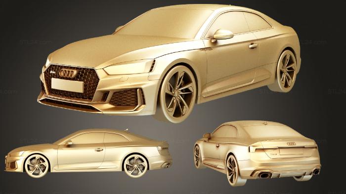 Автомобили и транспорт (Audi RS5 Купе 2018, CARS_0610) 3D модель для ЧПУ станка