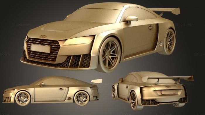 Автомобили и транспорт (Audi TT RS Clubsport Turbo 2017, CARS_0629) 3D модель для ЧПУ станка