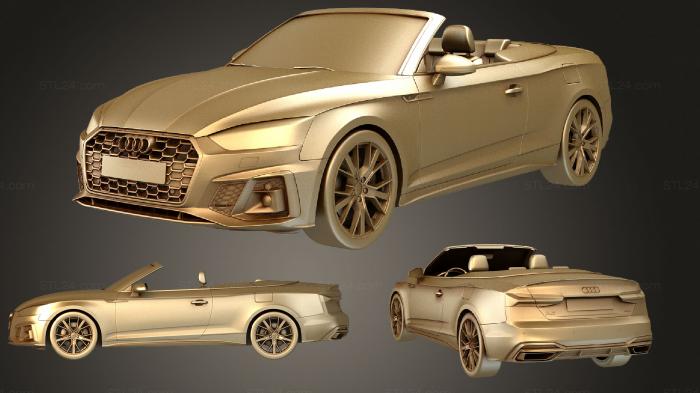 Vehicles (Audi A5 Cabrio S Line 2020, CARS_0633) 3D models for cnc