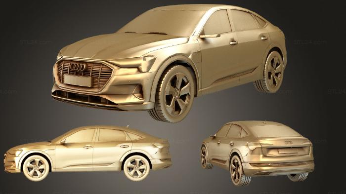 Автомобили и транспорт (Audi etron Sportback, CARS_0637) 3D модель для ЧПУ станка