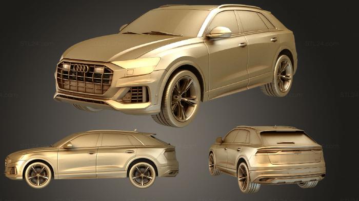 Автомобили и транспорт (Audi Q8 50 TDI Quattro 2018, CARS_0645) 3D модель для ЧПУ станка