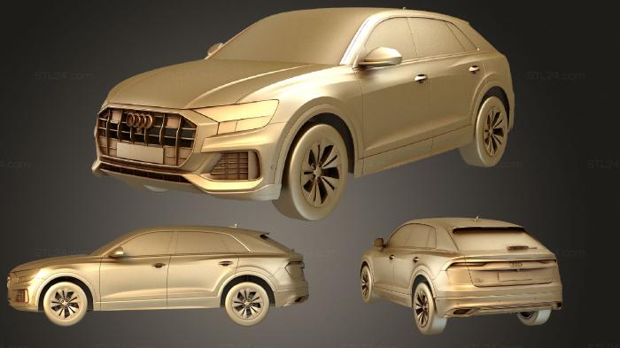 Автомобили и транспорт (Audi Q8 2019 год, CARS_0647) 3D модель для ЧПУ станка