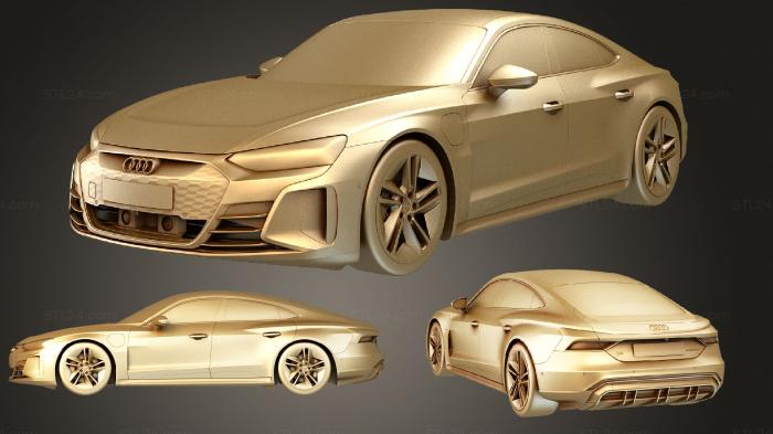Vehicles (Audi RS e tron GT 2022, CARS_0659) 3D models for cnc
