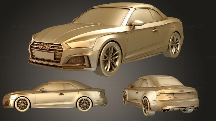 Автомобили и транспорт (Audi s5 Кабриолет 2019, CARS_0662) 3D модель для ЧПУ станка