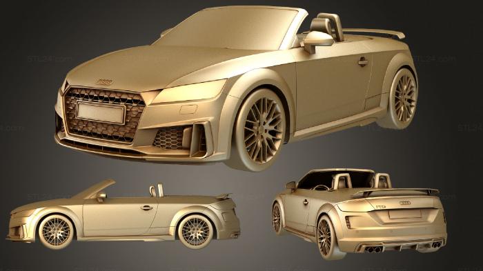 Автомобили и транспорт (Audi TTS Родстер 2019 4, CARS_0671) 3D модель для ЧПУ станка