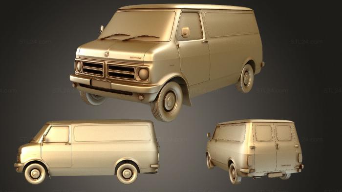 Автомобили и транспорт (Микроавтобус Bedford CF Mk1 1972, CARS_0686) 3D модель для ЧПУ станка