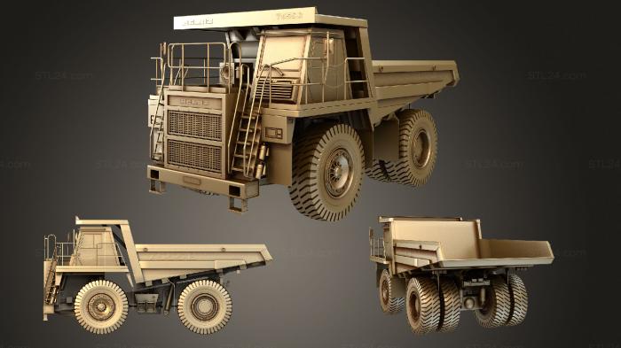 Vehicles (BelAZ 7555B Dump Truck 2016, CARS_0687) 3D models for cnc