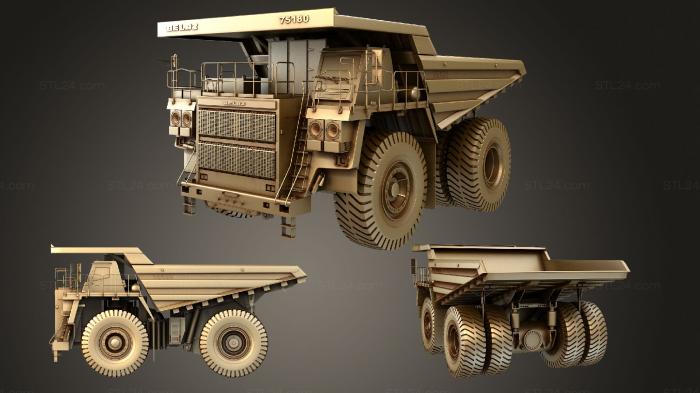 Vehicles (BelAZ 75180 Dump Truck 2014, CARS_0688) 3D models for cnc