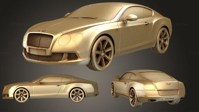 Автомобили и транспорт (Bentley Continental GT Speed Edition 2013, CARS_0706) 3D модель для ЧПУ станка