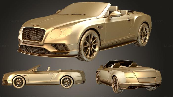 Автомобили и транспорт (Bentley Continental GT V8 S Кабриолет 2015, CARS_0707) 3D модель для ЧПУ станка