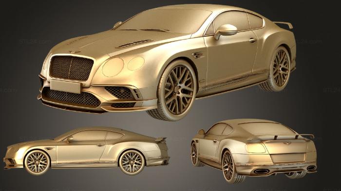 Автомобили и транспорт (Bentley Continental Supersport 2018 2, CARS_0709) 3D модель для ЧПУ станка