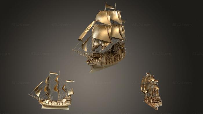 Vehicles (Black sail Catherine, CARS_0720) 3D models for cnc