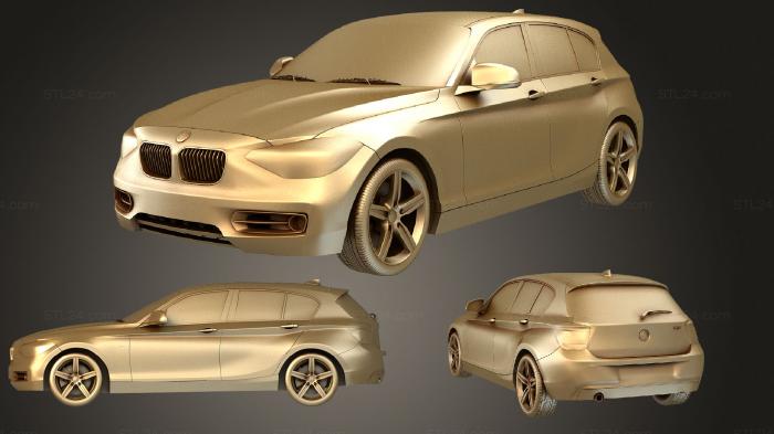 Vehicles (BMW 1 series 5door 2011, CARS_0731) 3D models for cnc