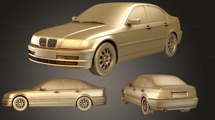 Автомобили и транспорт (BMW 3 серии e46 1998 2001 комплект, CARS_0742) 3D модель для ЧПУ станка