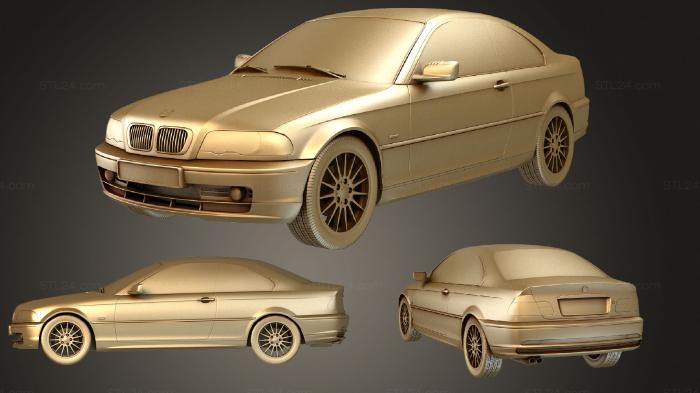 Автомобили и транспорт (BMW 3 серии E46 купе 2004, CARS_0745) 3D модель для ЧПУ станка