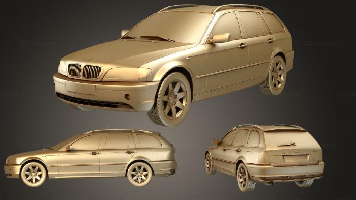 Автомобили и транспорт (BMW 3 серии E46 touring 2001, CARS_0746) 3D модель для ЧПУ станка