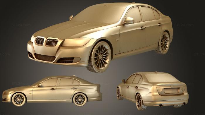 Автомобили и транспорт (BMW 3 серии Седан 2011, CARS_0747) 3D модель для ЧПУ станка