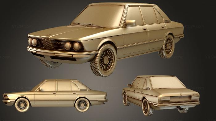 Автомобили и транспорт (BMW 5 серии E12 седан 1978, CARS_0751) 3D модель для ЧПУ станка