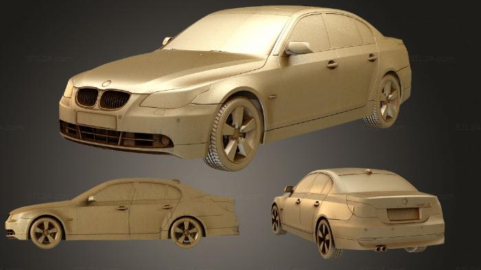 Автомобили и транспорт (BMW 5 серии E60 2010 HIGHPOLY, CARS_0753) 3D модель для ЧПУ станка