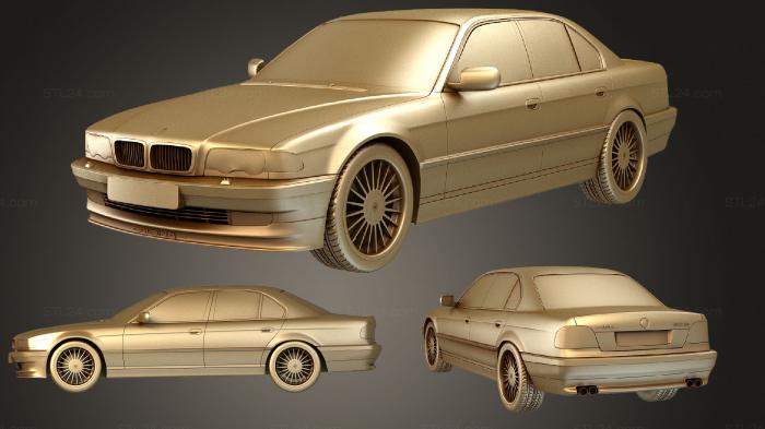 Vehicles (BMW 7 series B12 Alpina 1998, CARS_0767) 3D models for cnc