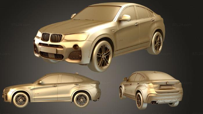 Автомобили и транспорт (BMW X4 СТАНДАРТ 2015, CARS_0808) 3D модель для ЧПУ станка