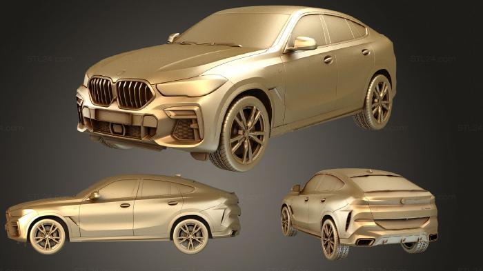 Автомобили и транспорт (BMW X6 (Mk3) (G06) M sport 2020, CARS_0812) 3D модель для ЧПУ станка
