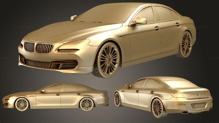 Автомобили и транспорт (BMW 6 series Gran Coupe 2013 hipoly, CARS_0833) 3D модель для ЧПУ станка