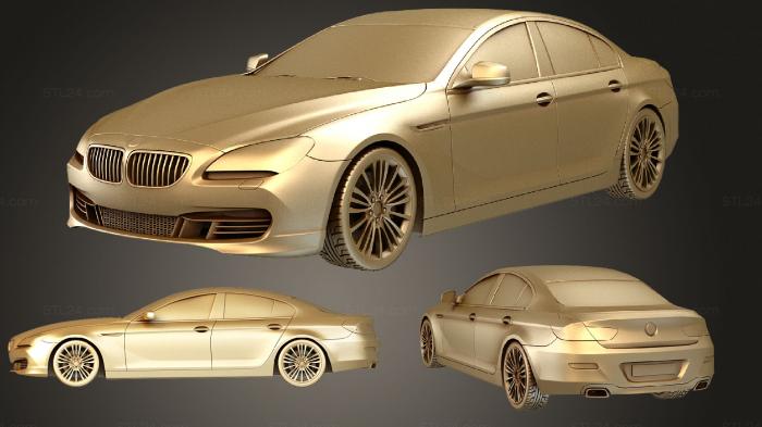 Автомобили и транспорт (BMW 6 серии Gran Coupe 2013 комплект, CARS_0834) 3D модель для ЧПУ станка