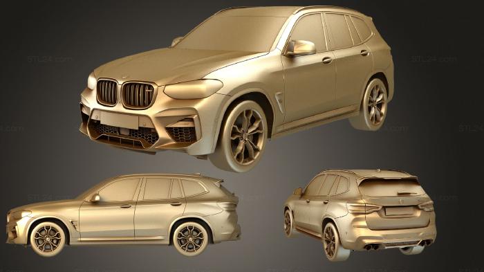 Автомобили и транспорт (Конкурс BMW X3M 2020, CARS_0868) 3D модель для ЧПУ станка