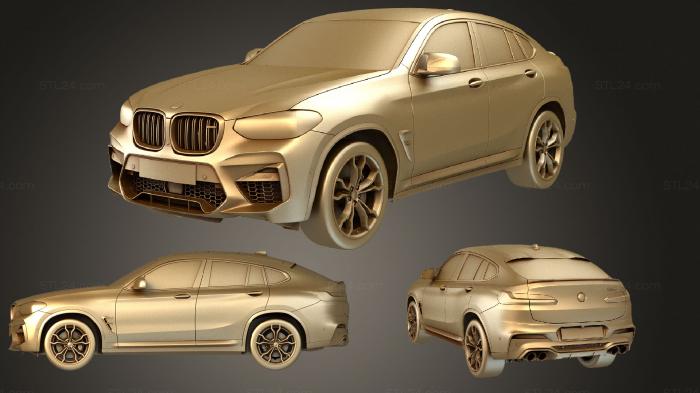 Автомобили и транспорт (BMW X4M 2020, CARS_0870) 3D модель для ЧПУ станка