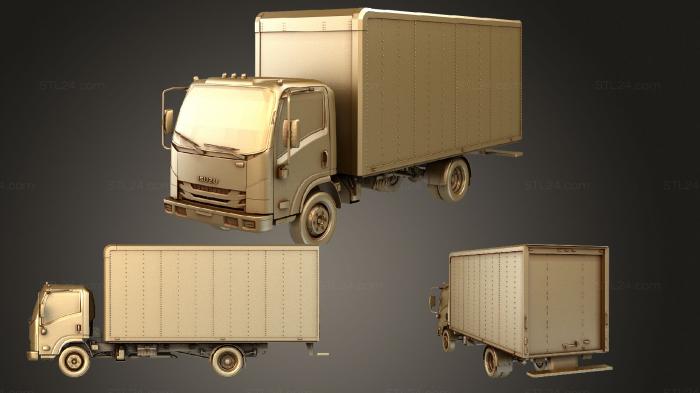 Vehicles (Box Truck Isuzu NPR 2018 Rigged, CARS_0878) 3D models for cnc