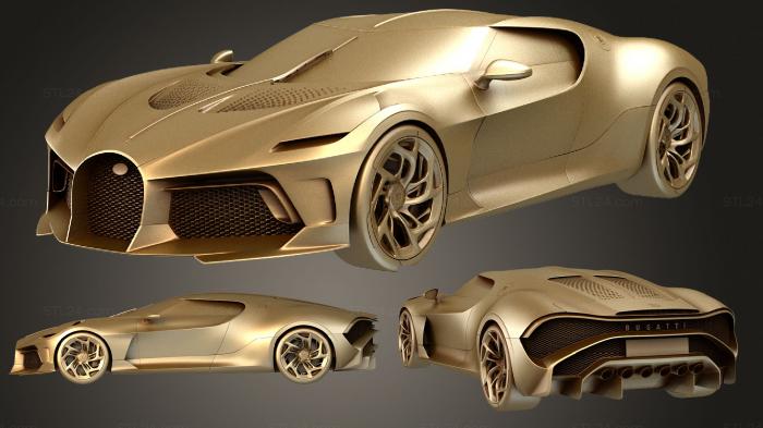 Автомобили и транспорт (Бугатти Вуатюр Нуар, CARS_0897) 3D модель для ЧПУ станка