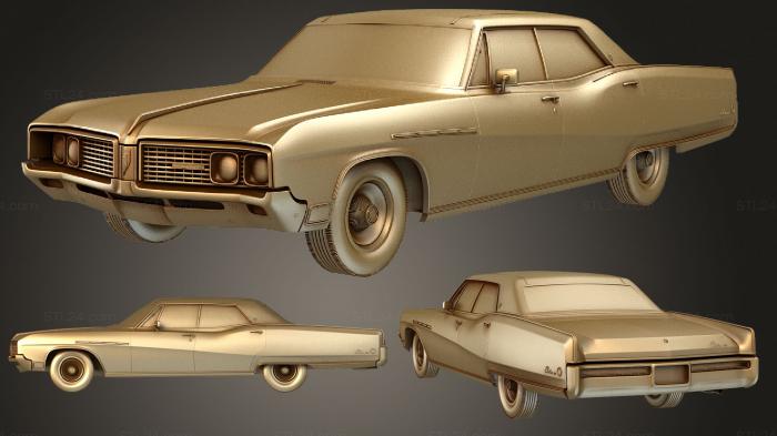Автомобили и транспорт (Buick Electra (Mk3) 225 Седан с жесткой крышей 1968 года, CARS_0905) 3D модель для ЧПУ станка