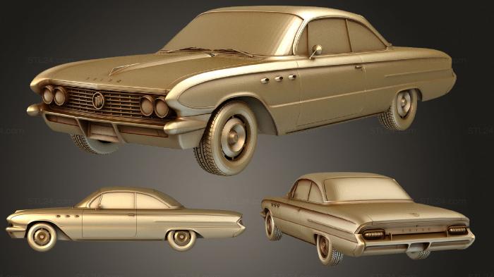 Автомобили и транспорт (Бьюик Лесабр хардтоп 2 двери 1961, CARS_0911) 3D модель для ЧПУ станка