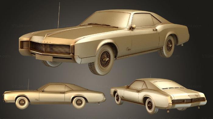 Автомобили и транспорт (Buick Rivierra (Mk2) 1966, CARS_0914) 3D модель для ЧПУ станка