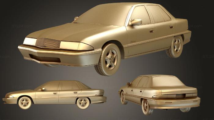 Автомобили и транспорт (Buick Skylark (Mk6) седан 1995, CARS_0917) 3D модель для ЧПУ станка
