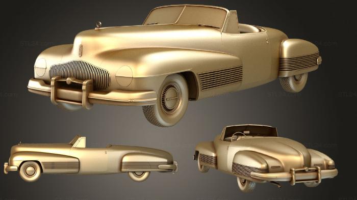 Автомобили и транспорт (Концепция Buick Y Job 1938 года, CARS_0920) 3D модель для ЧПУ станка