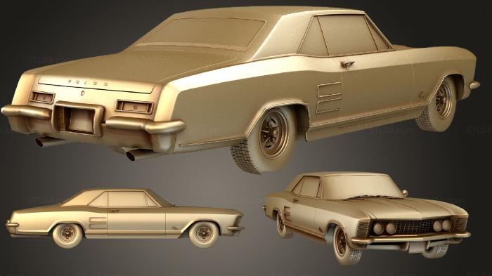Автомобили и транспорт (BuickRiviera1963 std, CARS_0926) 3D модель для ЧПУ станка