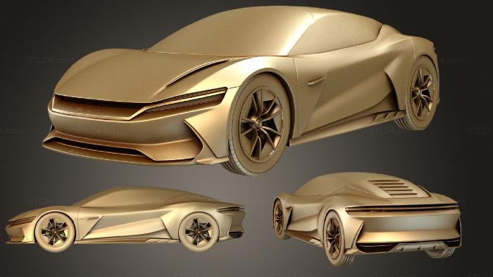 Автомобили и транспорт (BYD e SEED GT 2019 (2), CARS_0927) 3D модель для ЧПУ станка