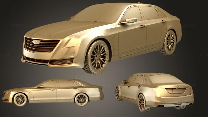 Автомобили и транспорт (Комплект Cadillac CT6 2016, CARS_0932) 3D модель для ЧПУ станка