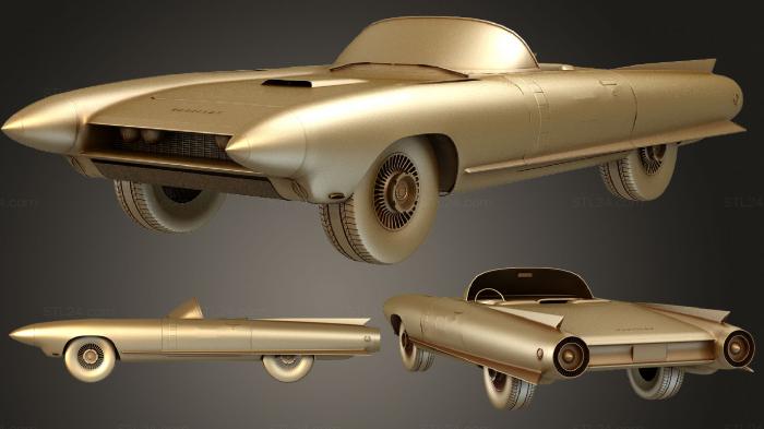 Автомобили и транспорт (Концепт Cadillac Cyclone 1959, CARS_0936) 3D модель для ЧПУ станка