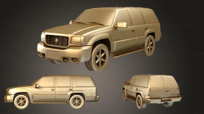 Автомобили и транспорт (Cadillac Escalade (Mk1) (GMT400) 1999, CARS_0941) 3D модель для ЧПУ станка