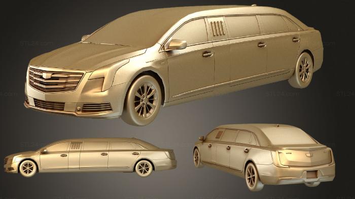 Автомобили и транспорт (Лимузин Cadillac 3D, CARS_0948) 3D модель для ЧПУ станка