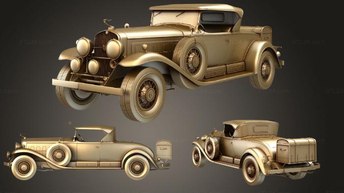 Автомобили и транспорт (Cadillac V16 (452452 A) Родстер 1930 (2), CARS_0955) 3D модель для ЧПУ станка