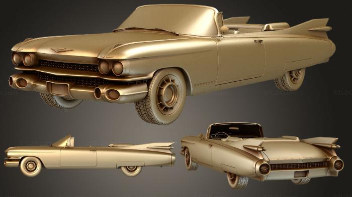 Автомобили и транспорт (Cadillac El Dorado 1959, CARS_0958) 3D модель для ЧПУ станка