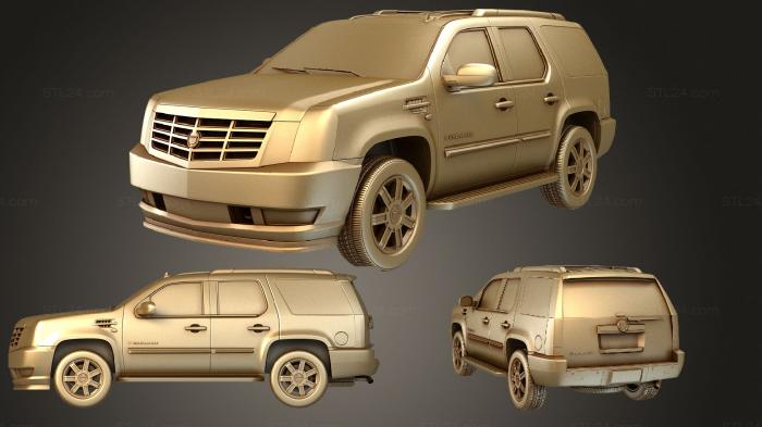 Автомобили и транспорт (Cadillac Escalade Европейская версия, CARS_0964) 3D модель для ЧПУ станка